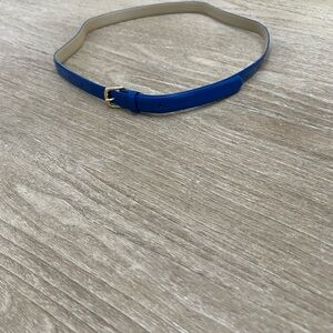 Jcrew blue patent leather belt small